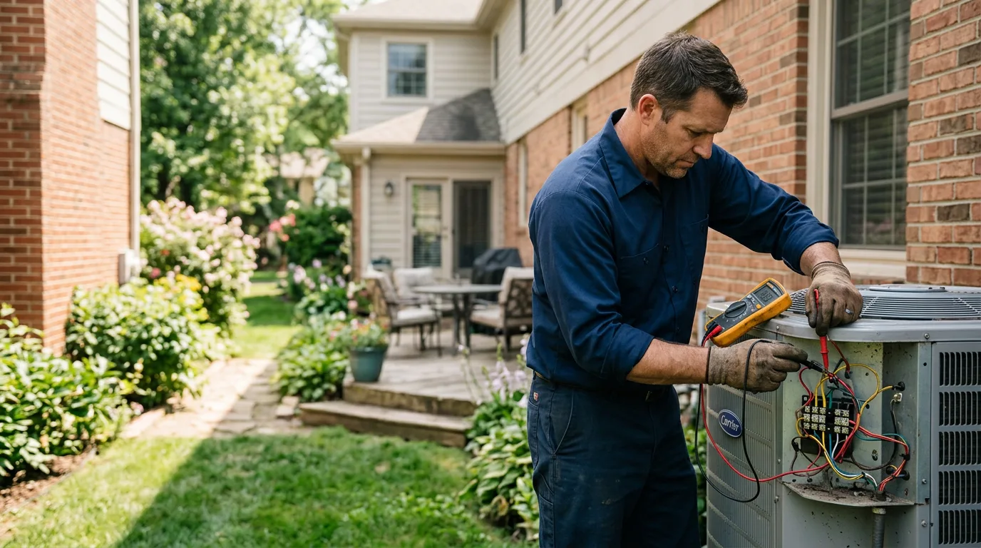 HVAC technician working near Vestaburg, PA